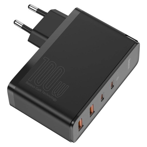 Kup Ładowarka sieciowa Baseus GaN2 Pro, 2x USB + 2x USB-C, 100W, EU (czarna) - BSU2726BLK - {ean13} - Sklep Home Screen