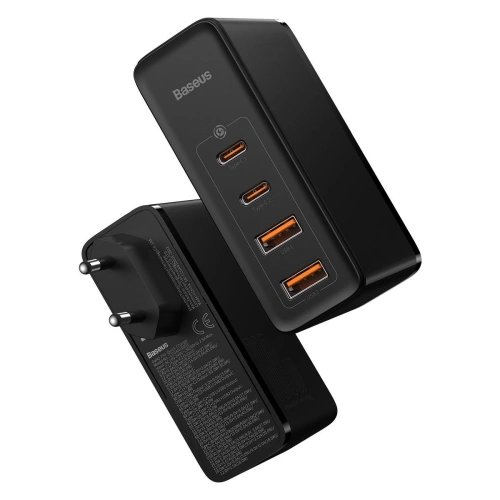 Kup Ładowarka sieciowa Baseus GaN2 Pro, 2x USB + 2x USB-C, 100W, EU (czarna) - BSU2726BLK - {ean13} - Sklep Home Screen