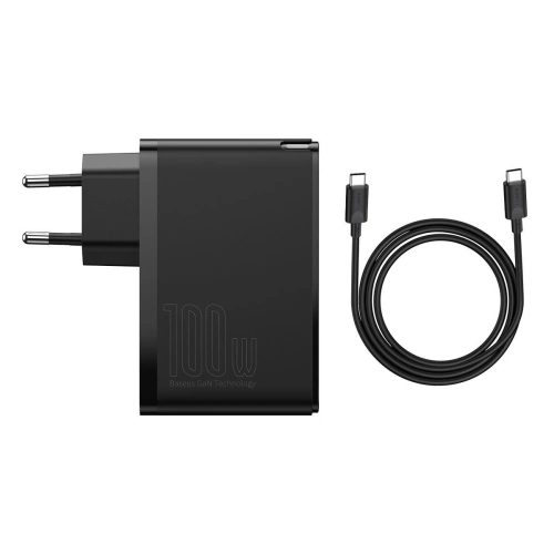 Kup Ładowarka sieciowa Baseus GaN2 Pro, 2x USB + 2x USB-C, 100W, EU (czarna) - BSU2726BLK - {ean13} - Sklep Home Screen
