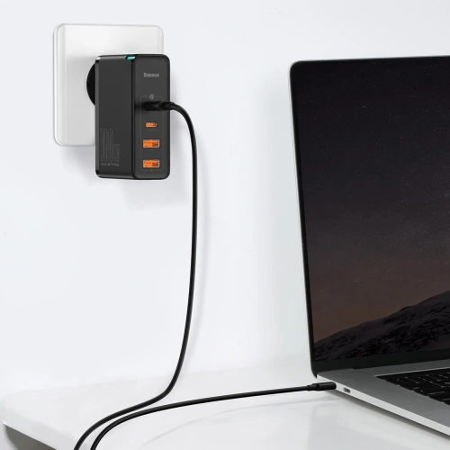 Kup Ładowarka sieciowa Baseus GaN2 Pro, 2x USB + 2x USB-C, 100W, EU (czarna) - BSU2726BLK - {ean13} - Sklep Home Screen