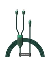 Cablul USB-C Baseus Flash Series 2w1 USB-C / Lightning, 100W, 1.2m (verde)