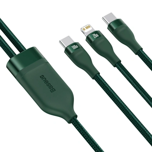 Kup USB-C kábel Baseus Flash Series 2w1 USB-C / Lightning, 100W, 1.2m (zöld) - BSU2727GRN - {ean13} - Sklep Home Screen