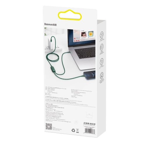 Kup USB-C kábel Baseus Flash Series 2w1 USB-C / Lightning, 100W, 1.2m (zöld) - BSU2727GRN - {ean13} - Sklep Home Screen