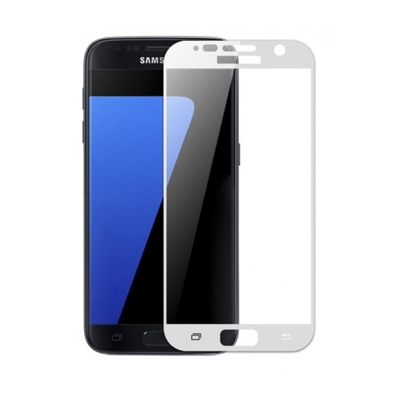 Szkło hartowane Home Screen Glass Samsung Galaxy S7 Full Cover White