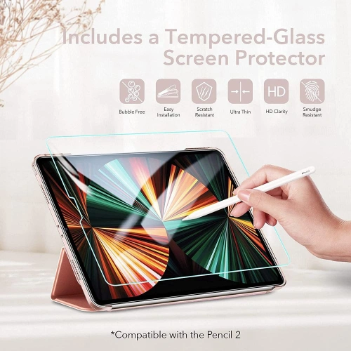 Kup Etui ESR Ascend Trifold Apple iPad Pro 12.9 2021 (5. generációs) Rózsaarany - ESR347RS - {ean13} - Sklep Home Screen