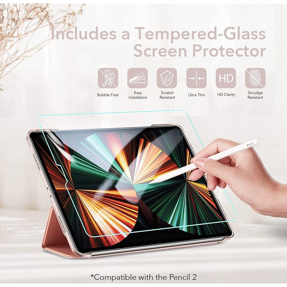 Etui ESR Ascend Trifold Apple iPad Pro 12.9 2021 (5. generacji) Rose Gold
