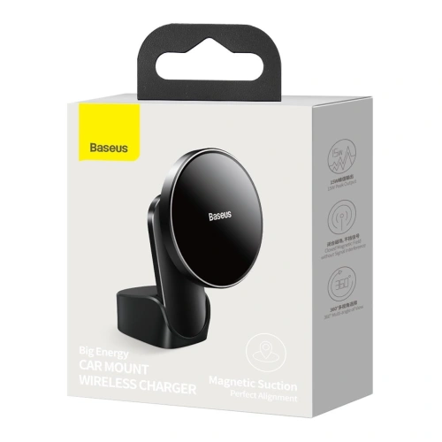 Kup Uchytník do auta Baseus Big Energy s bezdrátovou nabíječkou 15W pro sérii iPhone 12 (černý) - BSU2764BLK - {ean13} - Sklep Home Screen