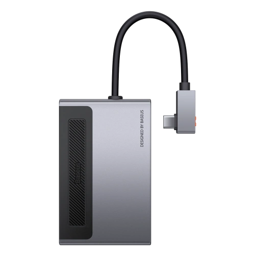 Kup Hub 6w1 Baseus Magic, USB-C la USB 3.0 + HDMI + USB-C PD + Jack 3.5mm + microSD/SD cu clips pentru ecran - BSU2765 - {ean13} - Sklep Home Screen