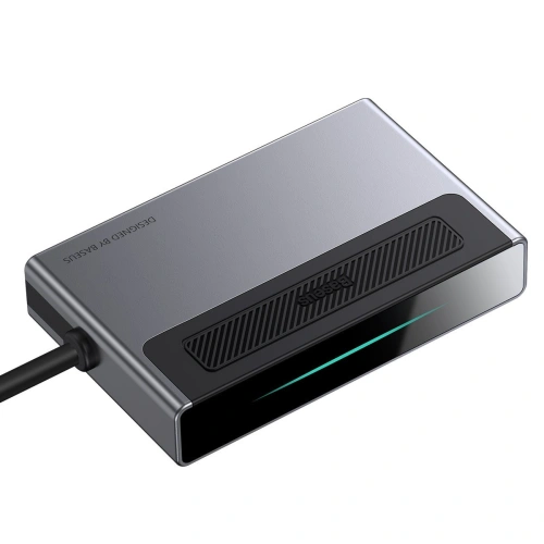 Kup Hub 6w1 Baseus Magic, USB-C la USB 3.0 + HDMI + USB-C PD + Jack 3.5mm + microSD/SD cu clips pentru ecran - BSU2765 - {ean13} - Sklep Home Screen