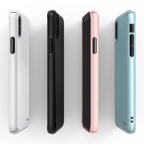 Kup Etui Ringke Slim iPhone XS/X 5.8 Peach Pink - RGK760PNK - {ean13} - Sklep Home Screen