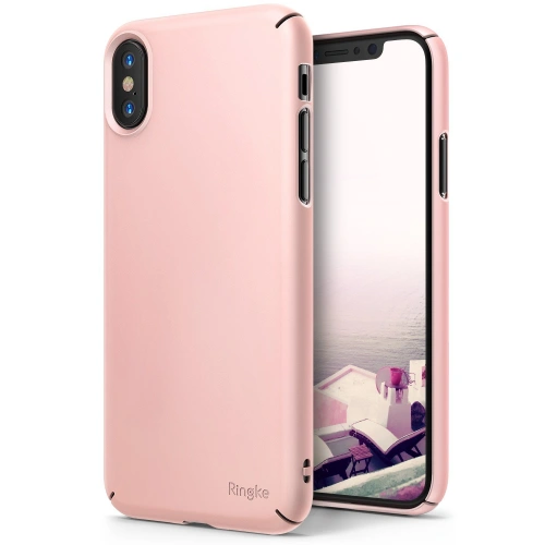 Kup Etui Ringke Slim iPhone XS/X 5.8 Broskvová růžová - RGK760PNK - {ean13} - Sklep Home Screen