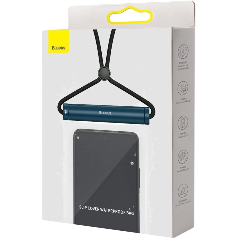 Uniwersalne etui wodoodporne Baseus Cylinder do smartfonów (niebieskie)