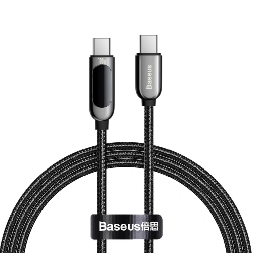 Kup Kabel USB-C na USB-C Baseus Display, Power Delivery, 100W, 1m (černý) - BSU2773BLK - {ean13} - Sklep Home Screen