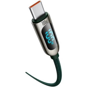 Kup USB-C to USB-C kábel Baseus kijelző, Power Delivery, 100W, 1m (zöld) - BSU2774GRN - {ean13} - Sklep Home Screen