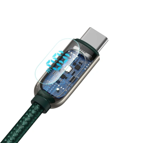 Kup Cablul USB-C la USB-C Baseus Display, Power Delivery, 100W, 1m (verde) - BSU2774GRN - {ean13} - Sklep Home Screen