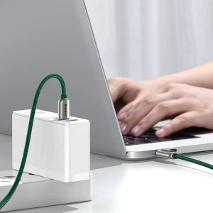 Kup USB-C to USB-C kábel Baseus kijelző, Power Delivery, 100W, 1m (zöld) - BSU2774GRN - {ean13} - Sklep Home Screen