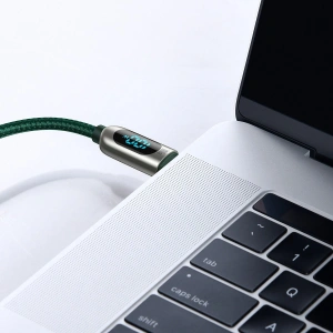 Kup USB-C to USB-C kábel Baseus kijelző, Power Delivery, 100W, 1m (zöld) - BSU2774GRN - {ean13} - Sklep Home Screen