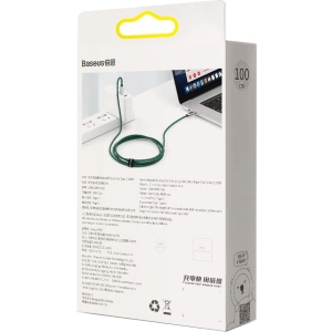 Kup USB-C to USB-C kábel Baseus kijelző, Power Delivery, 100W, 1m (zöld) - BSU2774GRN - {ean13} - Sklep Home Screen