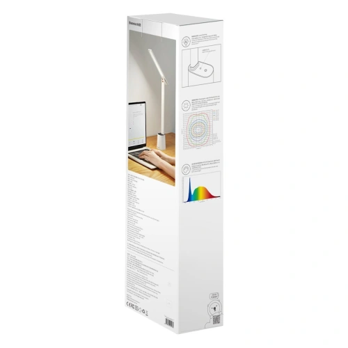 Kup Lampa de birou Baseus Smart Eye pliabilă, cu acumulator (albă) - BSU2775WHT - {ean13} - Sklep Home Screen