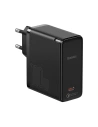 Ładowarka sieciowa Baseus GaN2, USB-C, 100W, QC 5.0 (czarna) + kabel USB-C do USB-C, 5A, 1,5m (czarny)