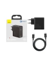 Buy Baseus GaN2 Fast Charger 1C 100W with USB-C cable for USB-C 5A, 1,5m (black) - BSU2778BLK - {ean13} - Home Screen Store Europe