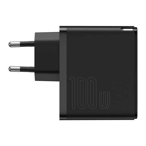 Buy Baseus GaN2 Fast Charger 1C 100W with USB-C cable for USB-C 5A, 1,5m (black) - BSU2778BLK - {ean13} - Home Screen Store Europe