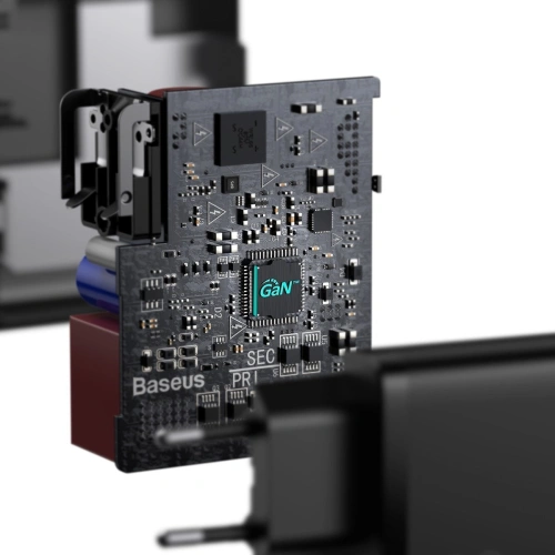 Kup Ładowarka sieciowa Baseus GaN2, USB-C, 100W, QC 5.0 (czarna) + kabel USB-C do USB-C, 5A, 1,5m (czarny) - BSU2778BLK - {ean13} - Sklep Home Screen
