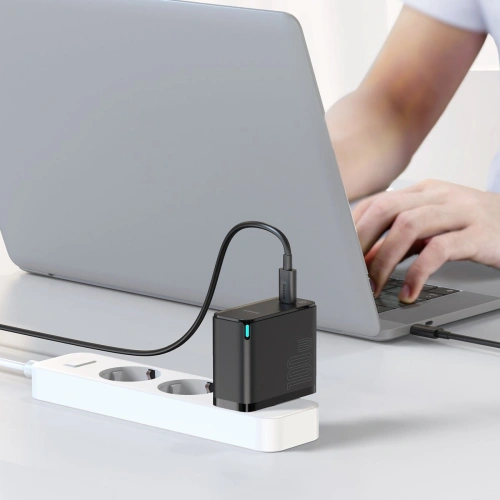 Buy Baseus GaN2 Fast Charger 1C 100W with USB-C cable for USB-C 5A, 1,5m (black) - BSU2778BLK - {ean13} - Home Screen Store Europe