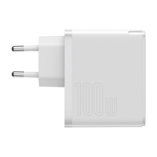 Kup Încărcător de rețea Baseus GaN2, USB-C, 100W, QC 5.0 (alb) + cablu USB-C la USB-C, 5A, 1,5m (alb) - BSU2779WHT - {ean13} - Sklep Home Screen