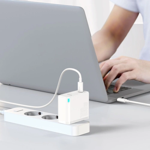 Kup Încărcător de rețea Baseus GaN2, USB-C, 100W, QC 5.0 (alb) + cablu USB-C la USB-C, 5A, 1,5m (alb) - BSU2779WHT - {ean13} - Sklep Home Screen