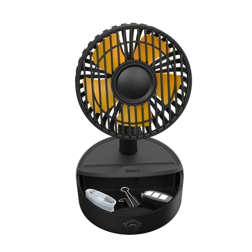 Buy Baseus Hermit desktop wireless charger 10W with oscillating fan (black) - BSU2780BLK - {ean13} - Home Screen Store Europe