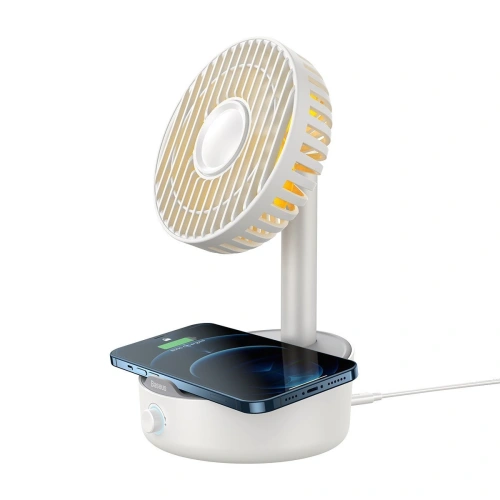 Kup Ventilator de birou Baseus Hermit cu încărcător inductiv de 10W (alb) - BSU2782WHT - {ean13} - Sklep Home Screen