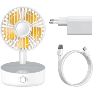 Kup Stolní ventilátor Baseus Hermit s indukční nabíječkou 10W (bílý) - BSU2782WHT - {ean13} - Sklep Home Screen