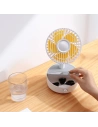 Buy Baseus Hermit desktop wireless charger 10W with oscillating fan (white) - BSU2782WHT - {ean13} - Home Screen Store Europe