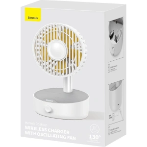 Kup Stolní ventilátor Baseus Hermit s indukční nabíječkou 10W (bílý) - BSU2782WHT - {ean13} - Sklep Home Screen