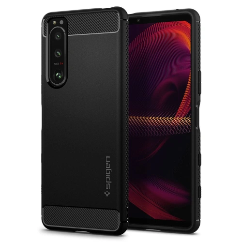Kup Spigen Tasche Rugged Armor Sony Xperia 5 III Mattschwarz - SPN1649BLK - {ean13} - Sklep Home Screen