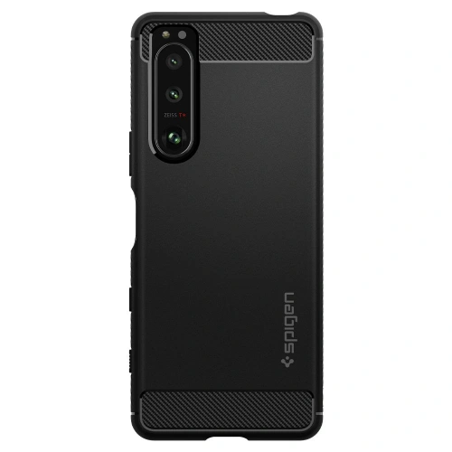 Kup Spigen Tasche Rugged Armor Sony Xperia 5 III Mattschwarz - SPN1649BLK - {ean13} - Sklep Home Screen