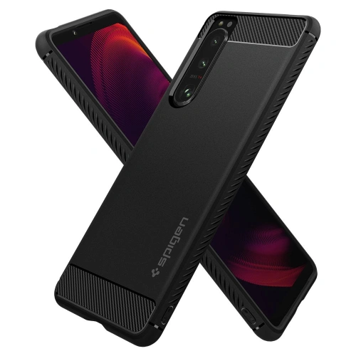Kup Spigen Tasche Rugged Armor Sony Xperia 5 III Mattschwarz - SPN1649BLK - {ean13} - Sklep Home Screen