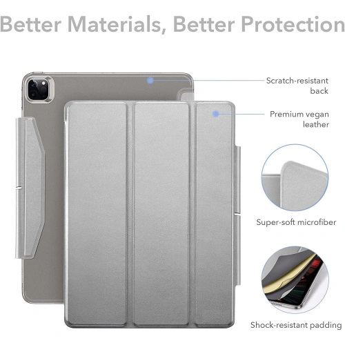 Kup Etui ESR Ascend Trifold Apple iPad Pro 12.9 2021 (5. generacji) Silver Grey - ESR353SLVGRY - {ean13} - Sklep Home Screen