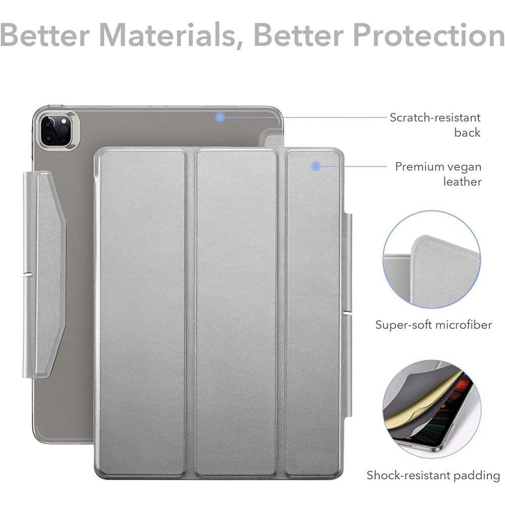 Etui ESR Ascend Trifold Apple iPad Pro 12.9 2021 (5. generacji) Silver Grey