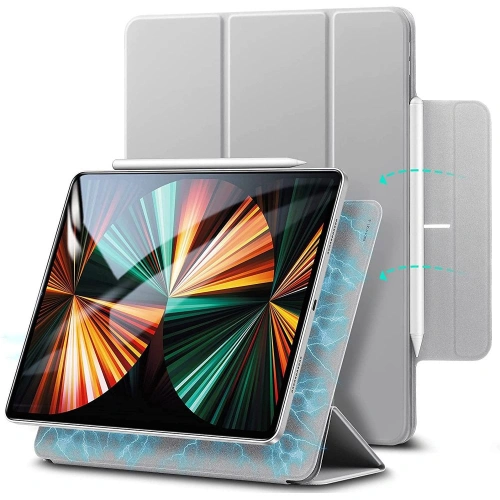 Kup Etui ESR Rebound Magnetic Apple iPad Pro 12.9 2020/2021 (a 2-a și a 3-a generație) Gri Argintiu - ESR354SLVGRY - {ean13} - Sklep Home Screen