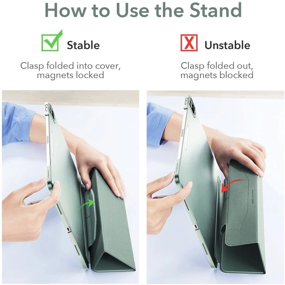 Etui ESR Ascend Trifold Apple iPad Pro 12.9 2021 (5. generacji) Forest Green