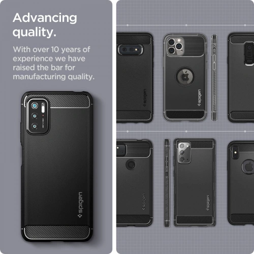 Kup Etui Spigen Rugged Armor Pocophone M3 Pro 5G/Redmi Note 10 5G Negru Mat - SPN1652BLK - {ean13} - Sklep Home Screen