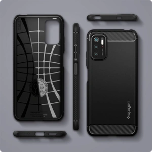 Kup Etui Spigen Rugged Armor Pocophone M3 Pro 5G/Redmi Note 10 5G Matte Black - SPN1652BLK - {ean13} - Sklep Home Screen