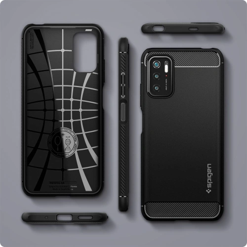 Kup Etui Spigen Rugged Armor Pocophone M3 Pro 5G/Redmi Note 10 5G Matt Fekete - SPN1652BLK - {ean13} - Sklep Home Screen