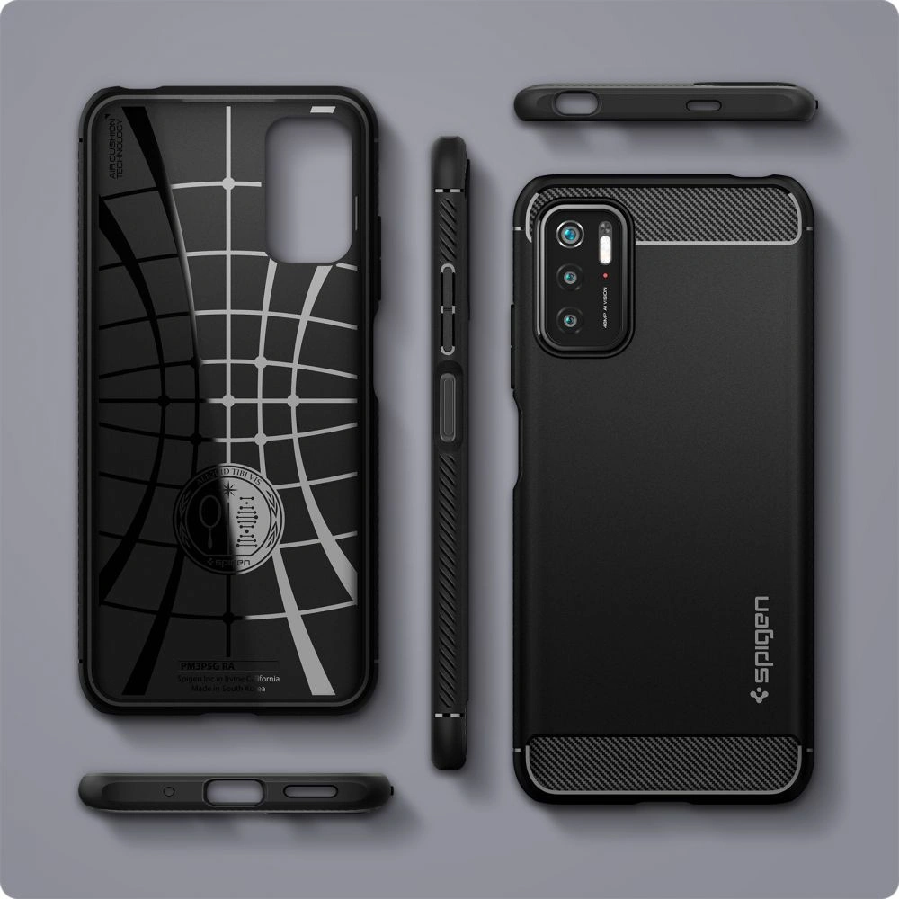 Etui Spigen Rugged Armor Pocophone M3 Pro 5G/Redmi Note 10 5G Matte Black