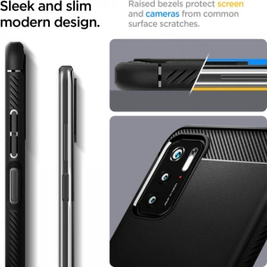Kup Etui Spigen Rugged Armor Pocophone M3 Pro 5G/Redmi Note 10 5G Matte Black - SPN1652BLK - {ean13} - Sklep Home Screen