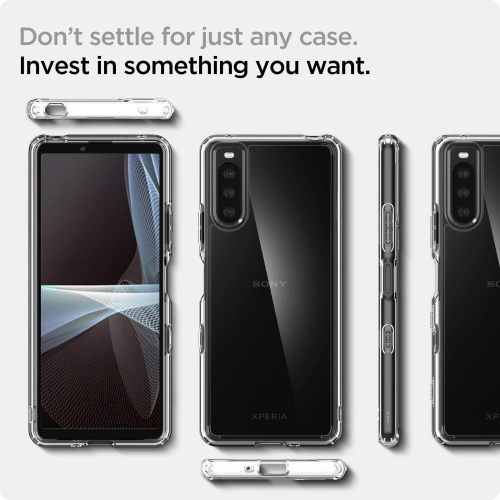 Buy Spigen Ultra Hybrid Sony Xperia 10 III Crystal Clear - SPN1653CL - {ean13} - Home Screen Store Europe