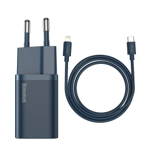 Kup Ładowarka sieciowa Baseus Super Si Quick Charger 1C 20W z przewodem USB-C do Lightning 1m (niebieska) - BSU2789BLU - {ean13} - Sklep Home Screen