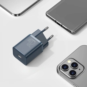 Kup Hálózati töltő Baseus Super Si Gyors Töltő 1C 20W USB-C to Lightning 1m kábellel (kék) - BSU2789BLU - {ean13} - Sklep Home Screen